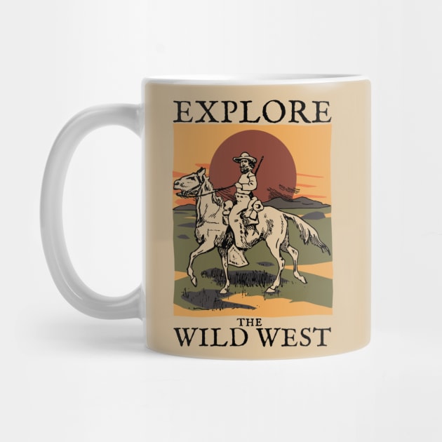 Vintage Cowboy Explore The Wild West by KewaleeTee